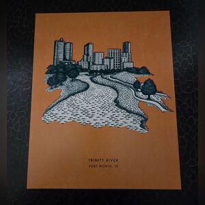 Katie Kime Gallery Print Trinity River Fort Worth TX, 8"x10" NO FRAME